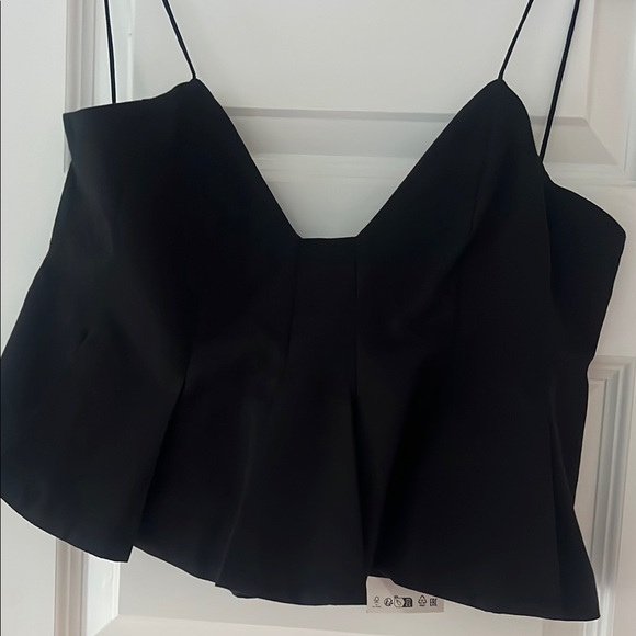 Zara Tops - Zara Black Asymmetrical Peplum Camisole